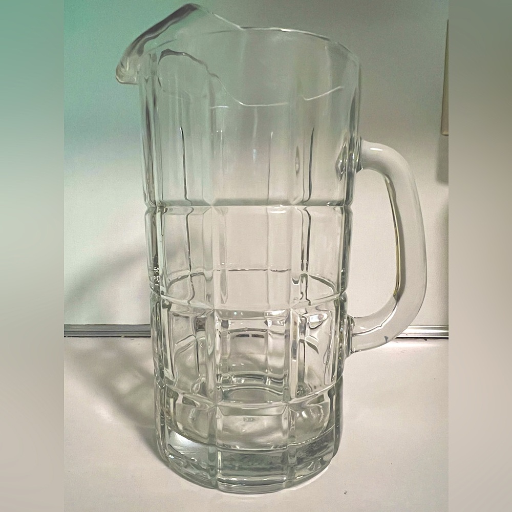 Anchor Hocking Tartan Glass Pitcher